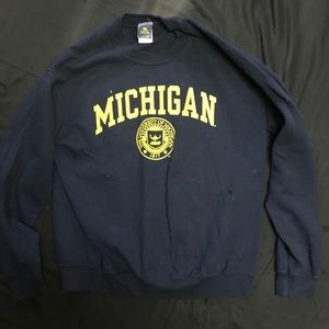 university of michigan crew neck